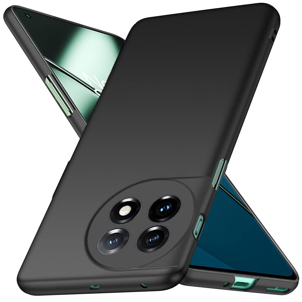 YIIWAY Compatible with ONEPLUS 11 5G Case, Black Ultra Slim Case Hard Cover Shell Compatible with ONEPLUS 11 5G YW42925