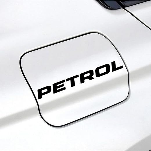 Petrol Self-Adhesive Vinyl Sticker Black 12cm x 2cm