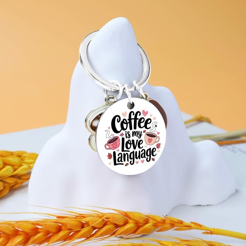 Coffee Keychain Coffee Lover Gifts for Women Men Accessories Coffees Gifts for Lovers Women Barista Gift Funny Coworker Gift Cute Accessories Halloween Christmas Keychain Ideas - Image 5