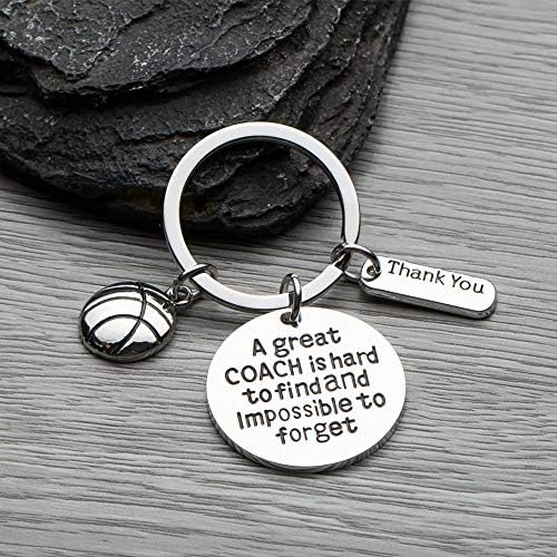 basketball coach keychain
