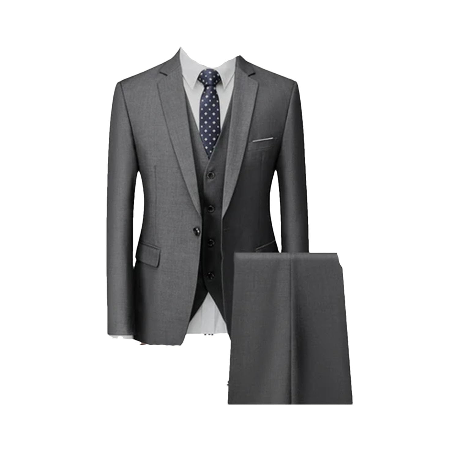 Herrenanzug, schmal, Business, lässig, formell, dreiteilig, Jacke, Hose, Weste, Herren, Hochzeit, Bräutigam, Anzugjacke, Hose, Weste