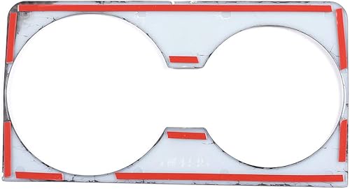 Miniatura 7 de YIWANG Fibra de carbono ABS para Land Rover Range Rover Evoque 2019 2020 Portavasos Decoración Marco Trim Accesorios de coche