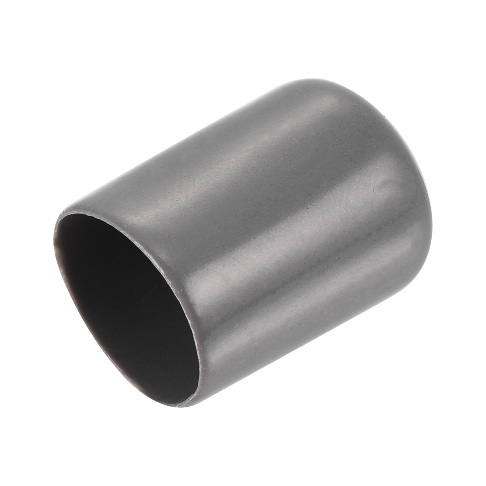 uxcell 20pcs Rubber End Caps 14mm ID Vinyl PVC Round Tube Bolt Cap Cover Screw Thread Protectors Dark Grey