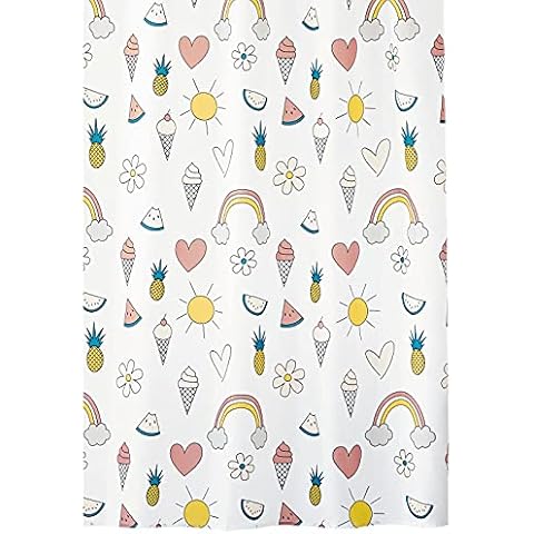 mDesign rideau de douche multicolore Cover