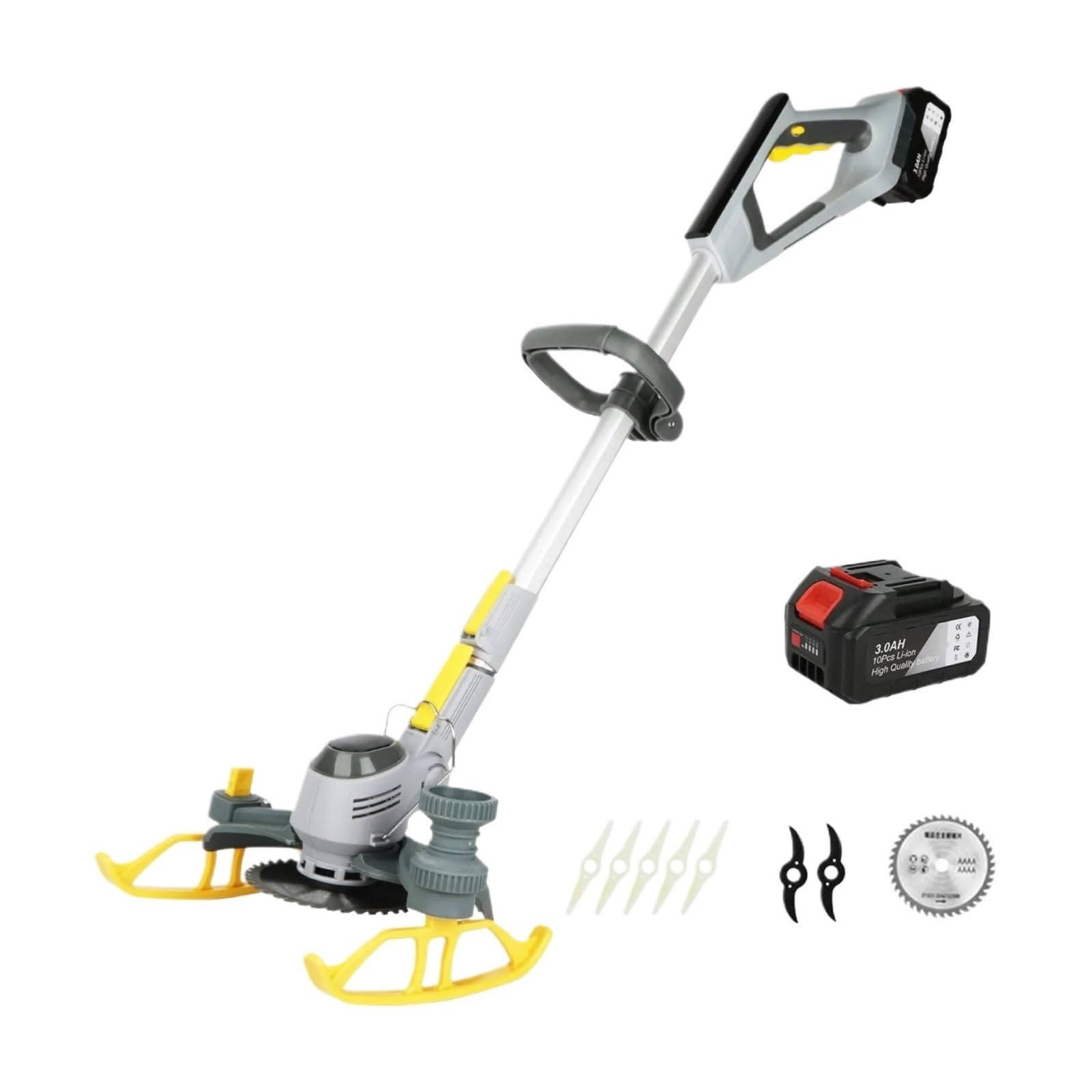 Akumulatorowa Podkaszarka Do Trawy, Krawędzi Kół, Kosiarka, Krzaków Z 18000 Obr./min, Elektryczna Do Prac ZwiąZanych Z Koszeniem W Ogrodzie(1 battery)