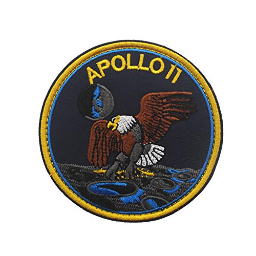Parche bordado de la NASA Apollo 11  emblema conmemorativo del espacio y la luna  insignia