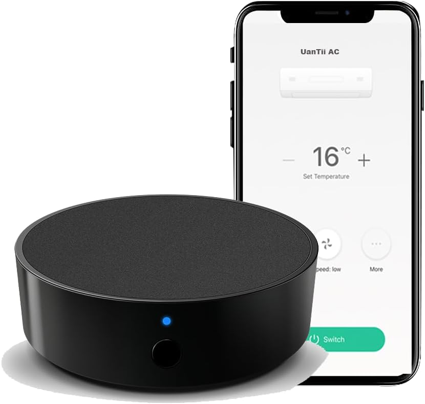 UanTii Tuya Smart IR Remote Control WiFi Universal Remote Controller,Smart AC Controller, Support Alexa and Google Home (IR)