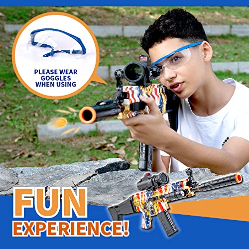Water Beads Refill Ammo Gel Ball Blaster - 50,000 Crystal Water-Based Splatter Electric Gun Bullets, 8Mm Natural Dehydrated Soft Ball Shooter Bullet Bulk For Toy Rifle Blasters, 5 Packs Orange #TOP3
