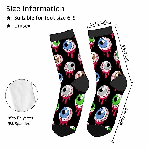 Image of Red Striped Crew Socks for Woman Size 6-8 Christmas Tree Moose Snowflake Dots Lines Girls Socks