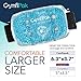 Wrist and Ankle Gel Pack – Reusable Heat and Ice Packs for Injuries and Pain Relief - Gel Bead Hot and Cold Compression Pad – Freezer and Microwave Safe – ComfiPak