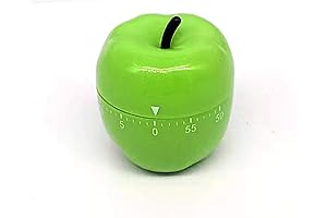 1Pcs Fashion Cartoon Kitchen Timer Different Shape Creative Reminders (Apple)