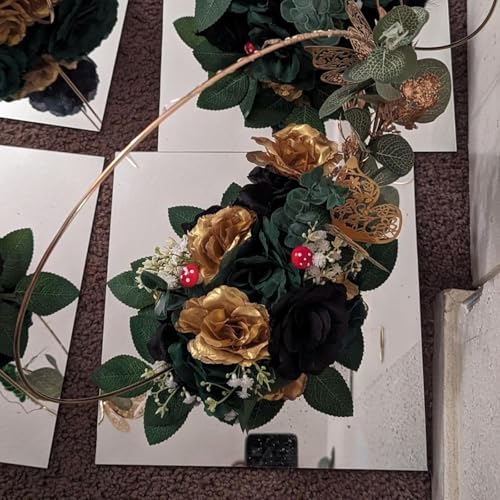 Image of 5 Pack 12 x12 Inch Acrylic Mirror Sheet, 1 /8 Inch Thick Opaque Glossy Mirror, Plexiglass Mirror Sheets with Protective Film, Rigid Mirror Acrylic Sheets for Sawing, DIY, Laser Cutting and Engraving