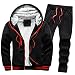 Produktbild DRESCOKLJ Sportbekleidung Herren Set Herbst Winter Langarm Kapuzenjacke + Hosen Sportanzug Fleece-Innenseite Freizeitanzug Trainingsanzug Hausanzug Jogginganzug