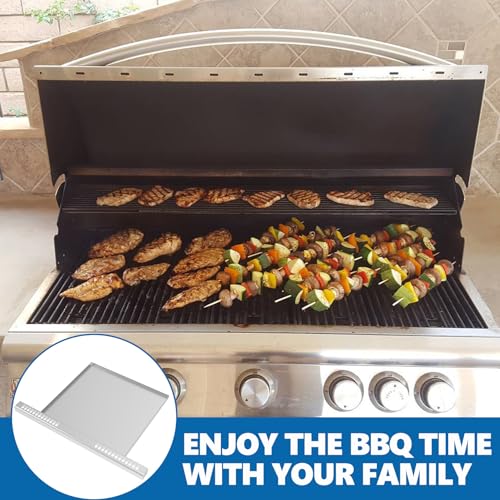 Image of SafBbcue Grease Tray for Blaze 40 inch 5-Burner, Stainless Steel | Direct replacement for Blaze 40 inch 5-Burner, Fits Traditional & LTE grills, Rust-proof, easy clean, fire-resistant