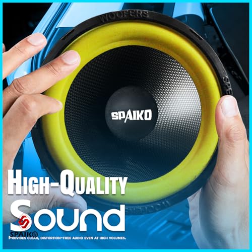 Image of Spaiko 8 Inch 80W RMS 4 ohm Full Range Audio Speaker Hi Fi 400W Peak Power Audio Speaker for Enclosure, Home Theater, Replacement & DIY Projects