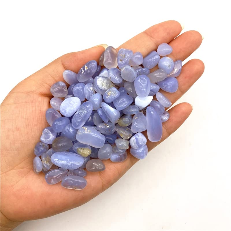 Cristallo di Quarzo Ghiaia Lucido Blu Naturale da 50 g Adatto for la Decorazione Domestica del Giardino dell'acquario Raccolta domiciliare