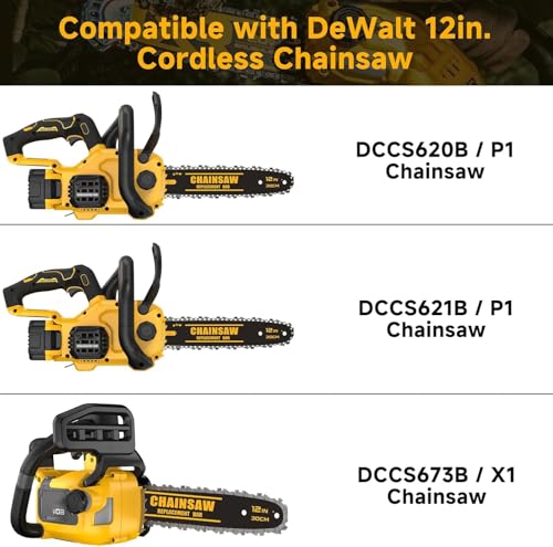 Chaîne de tronçonneuse et barre DeWalt 30,5 cm pour une coupe nette