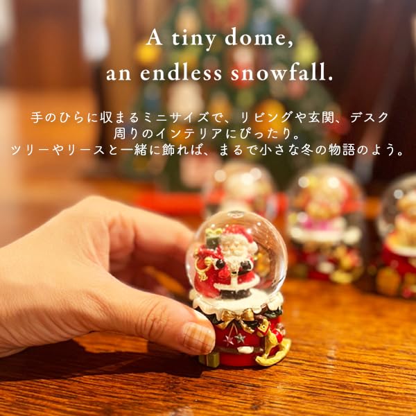 Amazon.co.jp: クリスマス スノードーム スノーマン 置物 オブジェ 雪