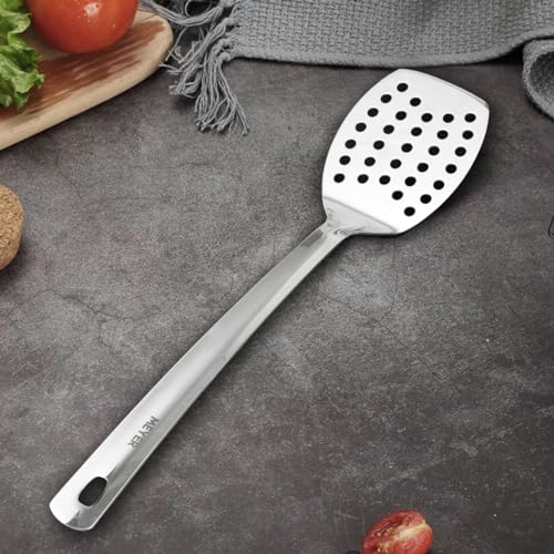 Image of Meyer Stainless Steel Slotted Turner for Dosa, Roti, Omlette, Paranthas, PavBhaji, Breads | Kitchen Tools for Home, 33cm