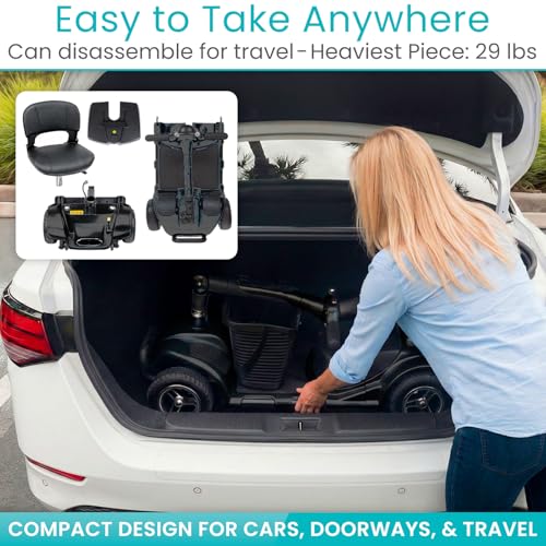 image for Vive 4 Wheel Mobility Scooter - Electric Powered Wheelchair Device - C