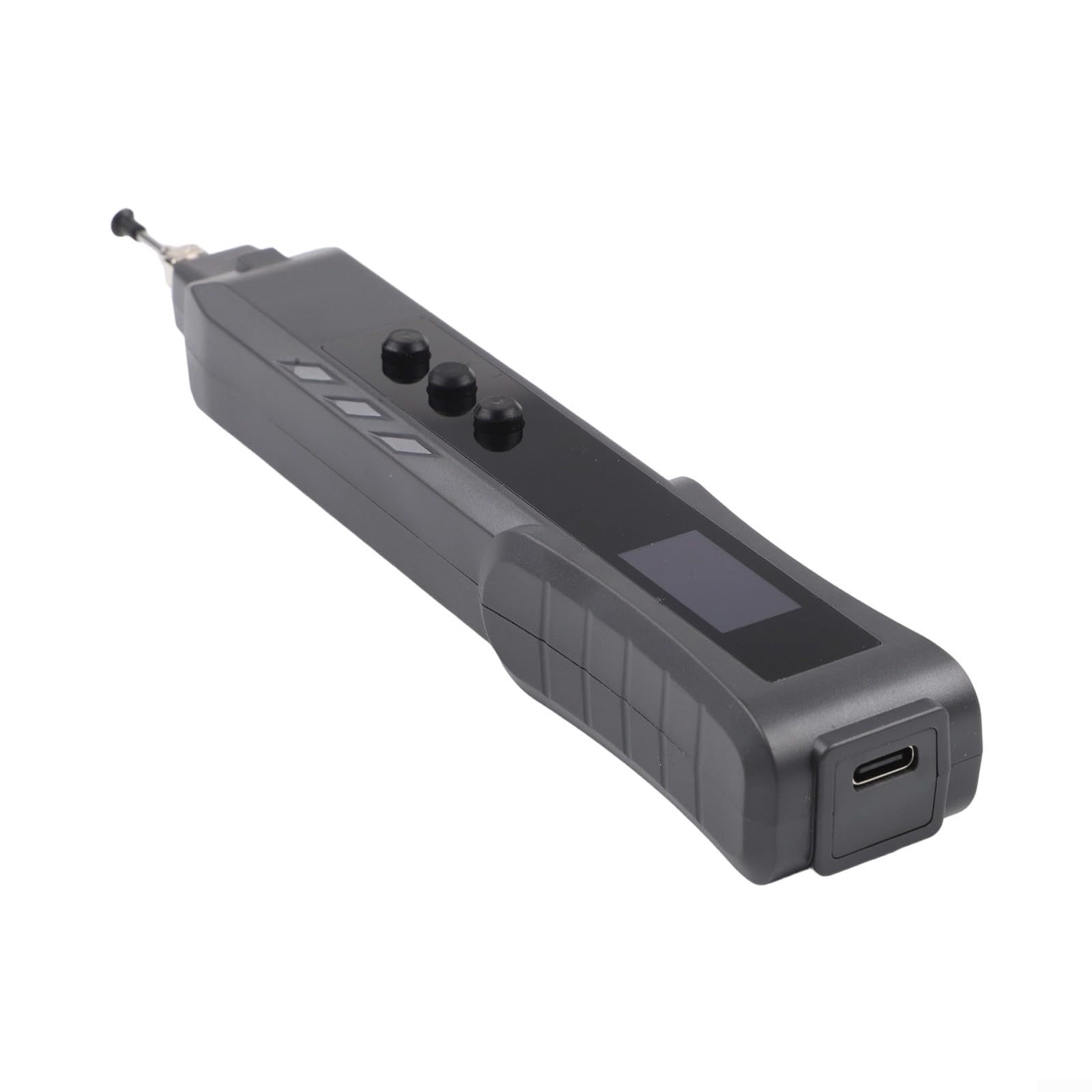 Elektrischer Vakuum-Saugstift mit TFT-Display, ESD-sicherer IC-Chip-Aufnehmer für SMD, leise 40dB Elektronik-Reparatur Werkzeug mit Taschenlampe und Wechselköpfen, schwarz