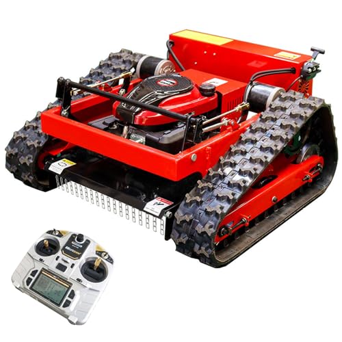 Cortacésped robótico Robot de 7,5HP, admite Pendientes de 45 °, Altura 10-180 mm, Ancho de Corte 550 mm, cortacésped de Gasolina de 4 Tiempos, Cortador de césped de deshierbe rápido Control Remoto