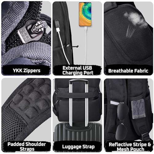 MOZETO Laptop Lunch Backpack
