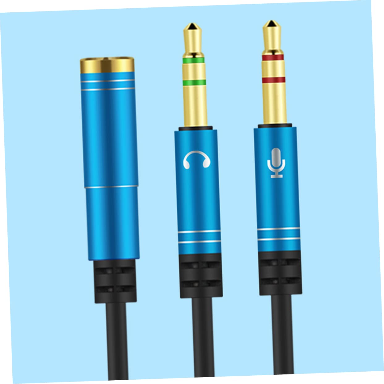 Uonlytech 10stücke Kopfhörer y Splitter Kabel Männlich Weiblich Audioadapter Für Pc Und Laptop Flexibles Und Robust