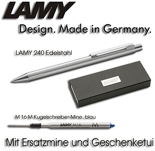 Preisvergleich Produktbild Lamy econ Kugelschreiber 240 (Mit Ersatzmine und Geschenketui, Edelstahl)