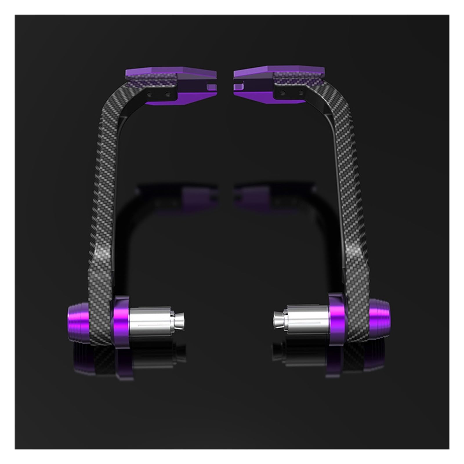 NAUTIG Manubrio Paramani Coppia di Paramani in Alluminio per Moto Protezione Anticaduta Universale per Paramani da Motocross Moto Paramani(Viola)