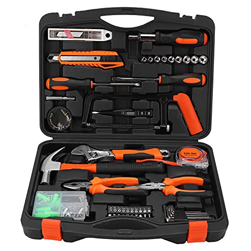 Kit de herramientas hardware 108 piezas con caja negra miniatura 6