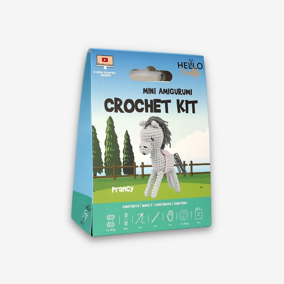 Knitty Critters - Mini Amigurumi - Prancy Pony | DIY Crochet Kit