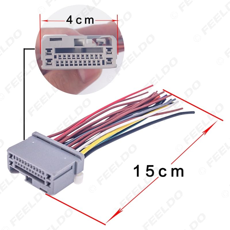 5Pcs Car for Audio Stereo Wiring Harness for Honda Accord/Crosstour/Civic/CRV/Fit/Odyssey/Ridgeline Pluging Into Radio CD