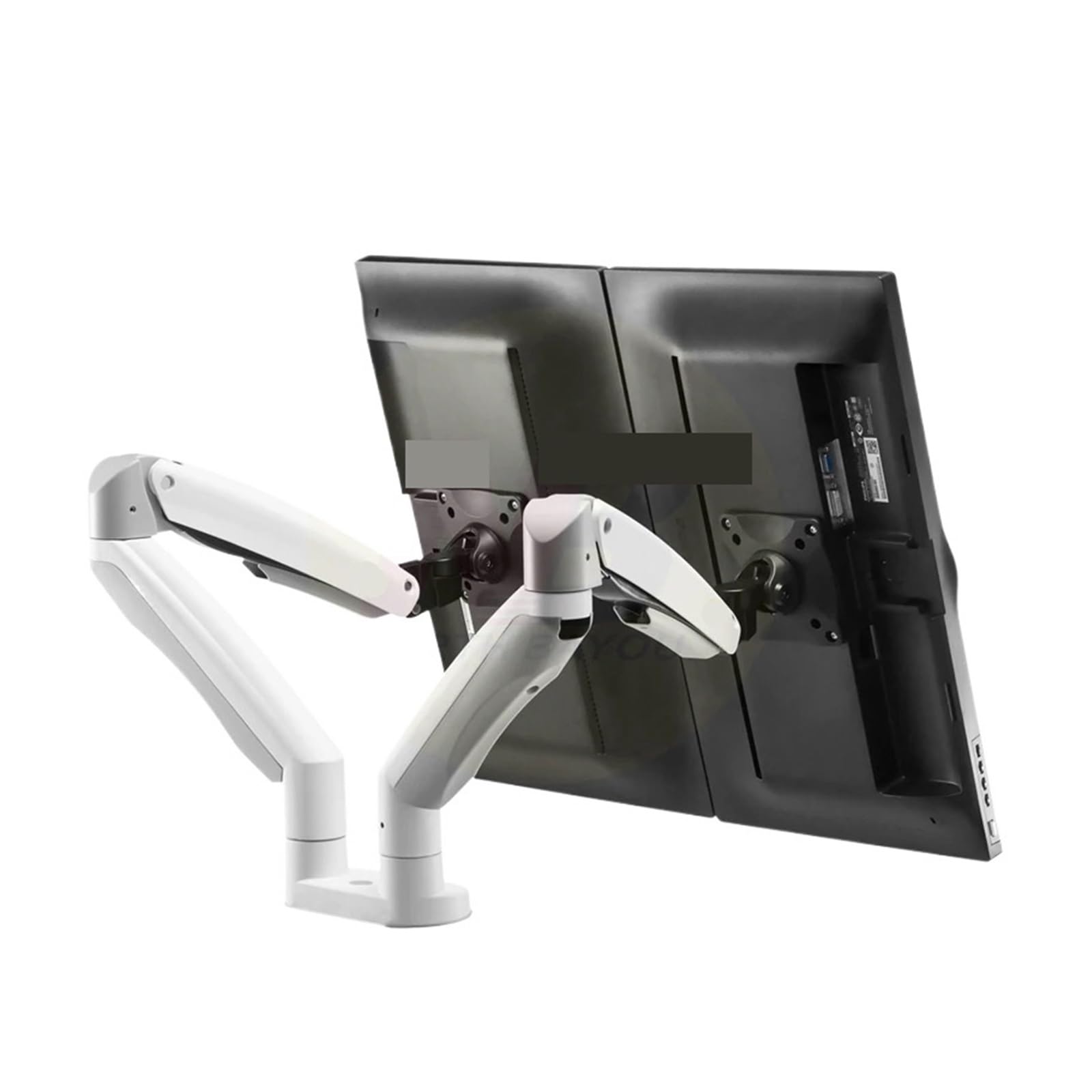 Support de moniteur double en alu 22-32 pouces à ressort à gaz F195A