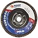 Weiler 804-50105 Saber Tooth Type 29 Angled Flap Disc, Ceramic Grain, 40 Grit, 5/8"-11" UNC, 13000 rpm, 4-1/2"