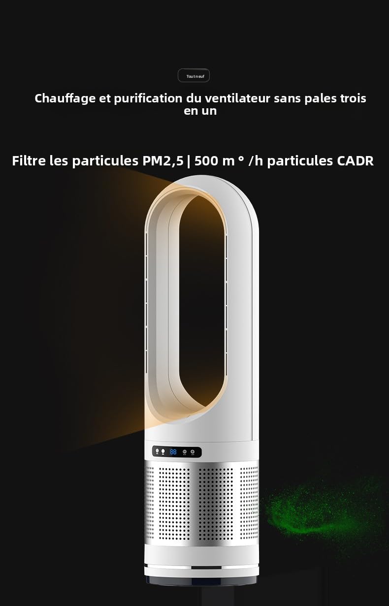 Original Purificateur d'air 3 en 1 Airpurcare(Gris Titane,18 pouces)