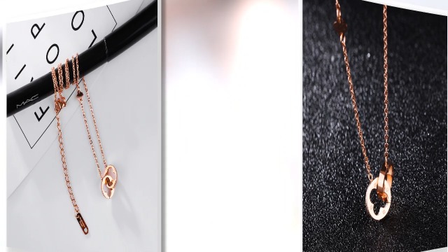 Amazon | Rockyu ジュエリー ブランド 人気 18金ネックレス