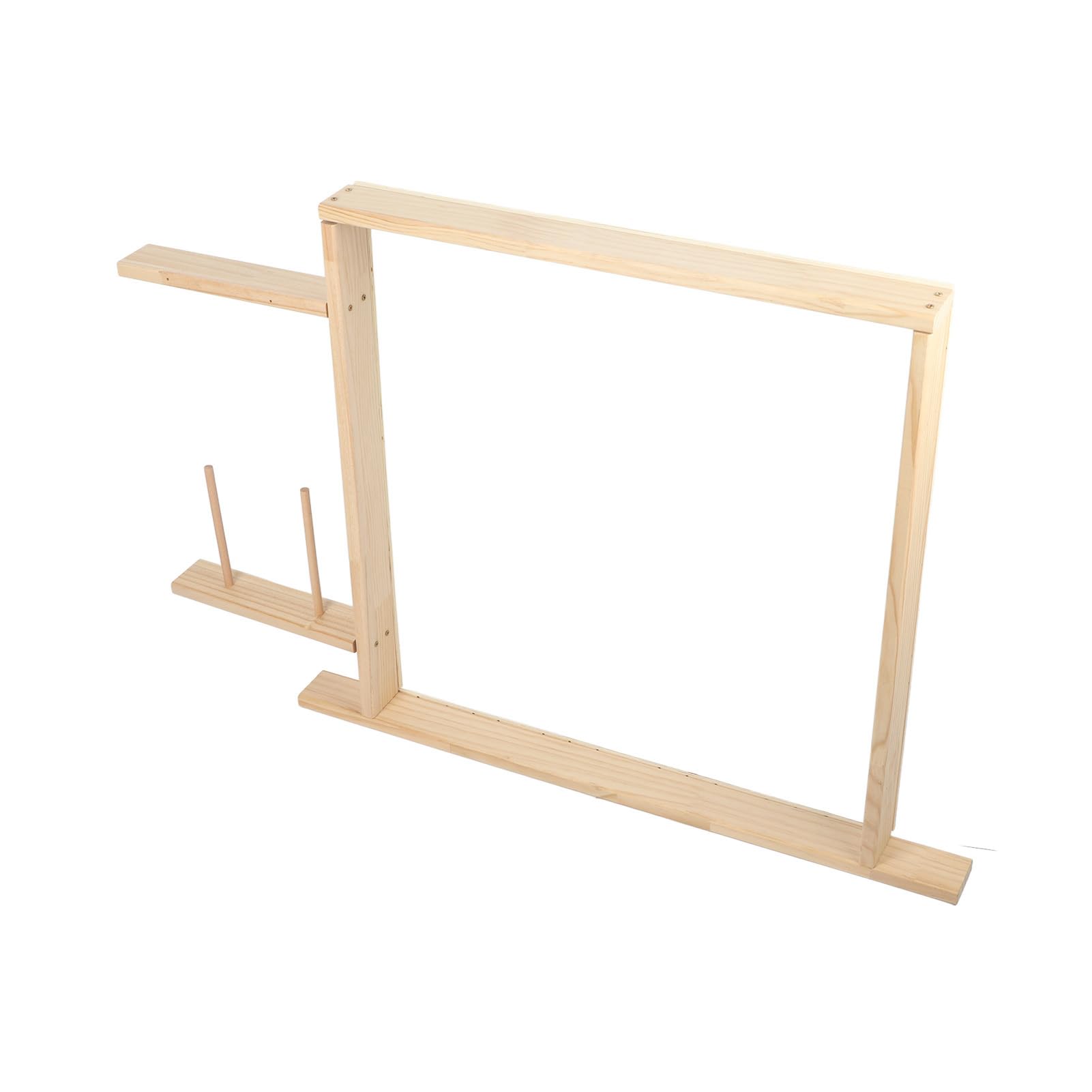 KIMISS Tufting e Drewniany Pistolet C et Weaving Gun e - 70x70cm DIY Rzemiosło Stojak na stół do Dywaników, Gobelinów i Wykonywania Haftów