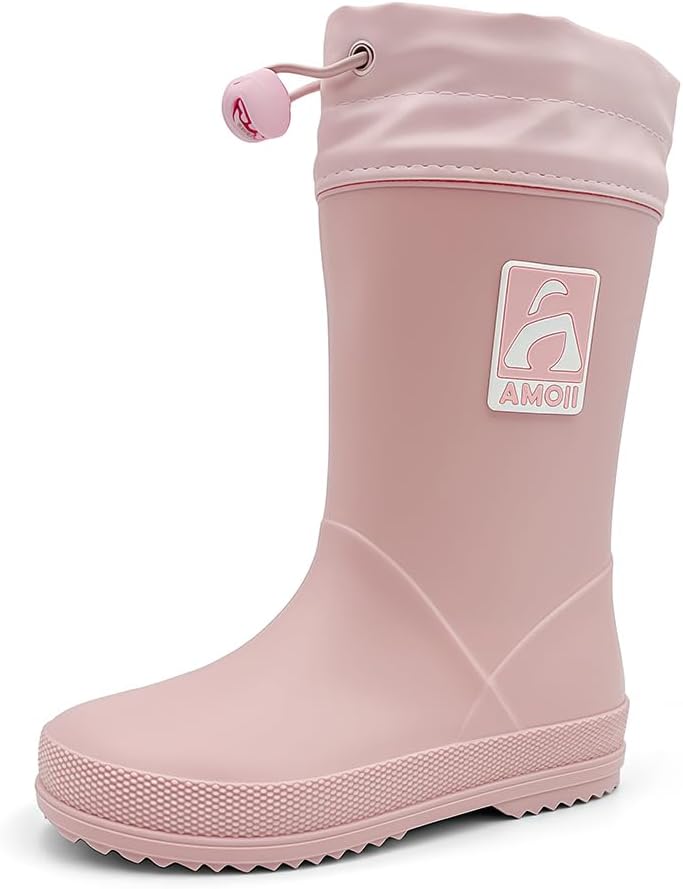 Amoji Kids Rain Boots - Waterproof Rubber Design