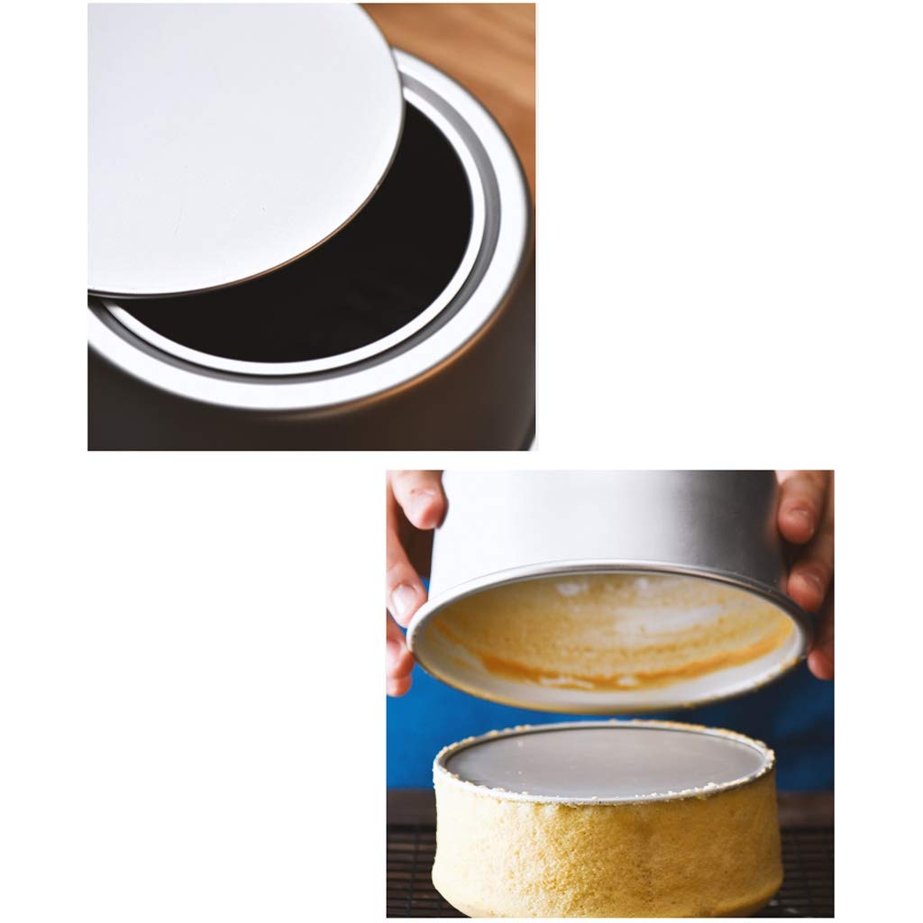 RJJ Formy ciasto 6 cal 8 cali qifeng starożytne wczesne ciasto formy non-stick okrągły stal węglowy na żywo piekarnik do pieca Ustaw dom (Size : 6 in)