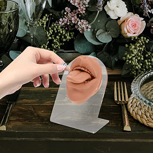 Modèle de bouche simulée pour la pratique du piercing en silicone