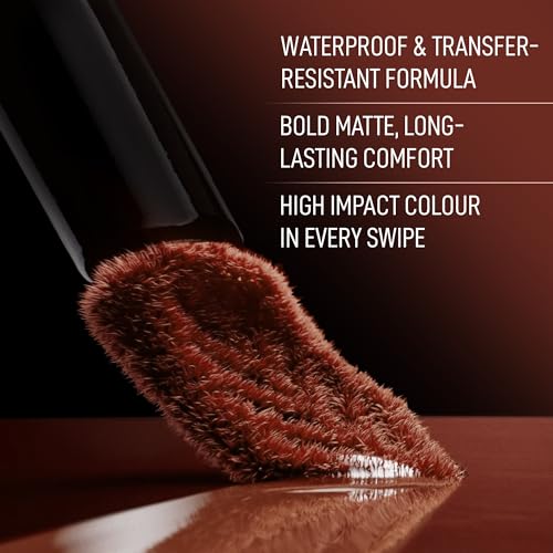 Image of RENEE Stay With Me Matte Transferproof Liquid Lipstick- Creme Of Caramel | Waterproof & Smudge-proof | Bold Pigment, Lightweight & Long-lasting | With Hyaluronic Acid & Vitamin E | 6 ml