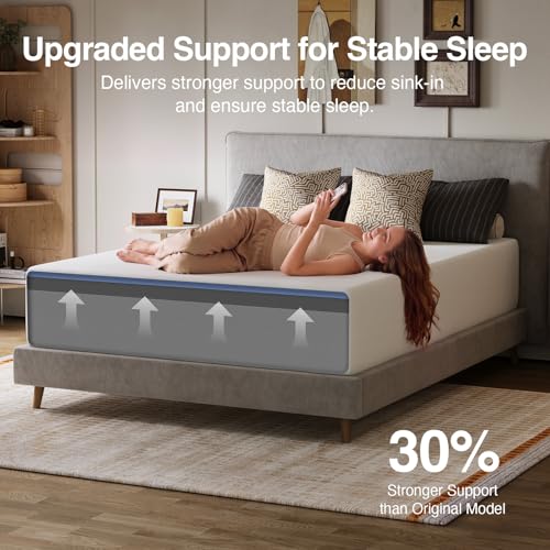 Image of Novilla King Size Mattress, 12 Inch King Size Memory Foam Mattress with Gel Infused for Cooling Night, Upgraded Support System for Enhanced Stability & Motion Isolation, CertiPUR-US Certified