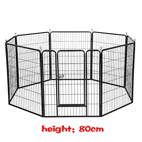 Dawoo 8 Panel Foldable Outdoor Pet Puppy Playpen Outdoorenclosure Rabbit Pen 80cm High