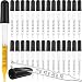 TecUnite Glass Liquid Droppers, 1 ml Essential Oil Dropper Pipette Calibrated Glass Stain Dropper for Essential Oil Makeup Art Liquid Plant with Kraft Boxes(30)