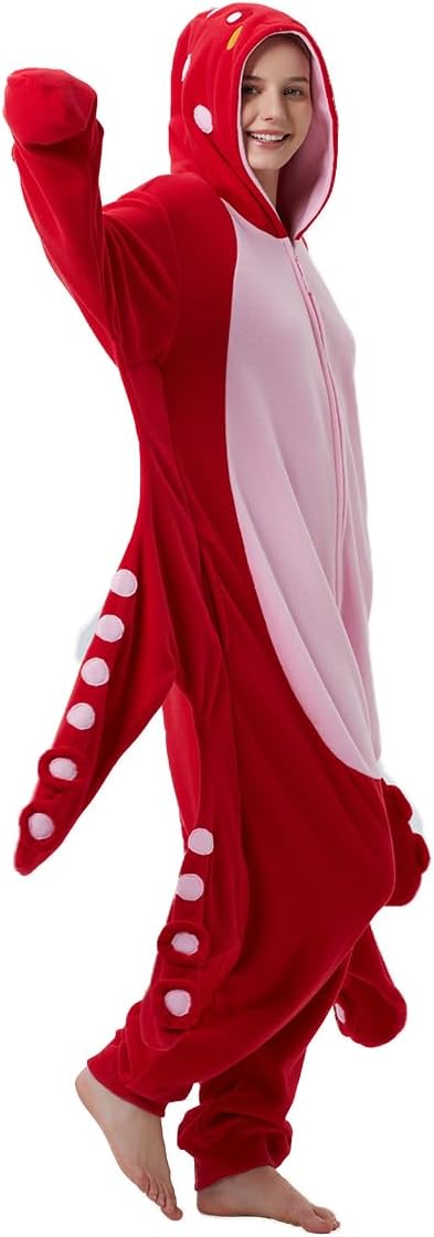 Unpifolov Octopus Pajamas Unisex Animal Jumpsuit Adult Cosplay Costumes - Image 5