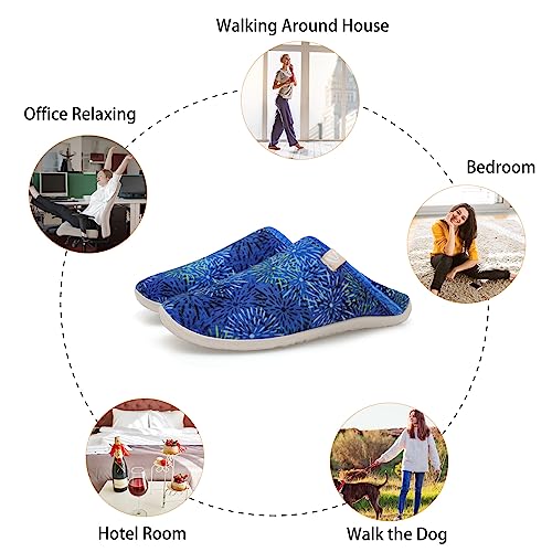 Image of Spesoul Fuzzy House Slippers for Women Men Indoor Closed Back Lightweight Cozy Faux Furry Lining Barefoot House Shoes Slipper Socks for Bedroom Home Office Yoga Outdoor Walking Shoes