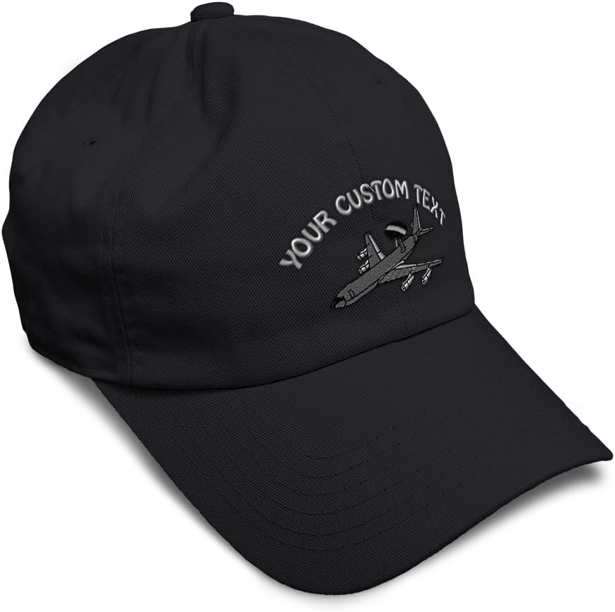 Soft Baseball Hat Embroidered Dad Hat AWACS E-3 Sentry Embroidery Men & Ladies Baseball Cap Cotton