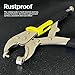 Snap Fastener Tool,Snap Tool for Boat Covers, Heavy Duty Snap Setter Pliers Canvas Snap Fasteners Kit Includes 60 Sets 15mm Stainless Snaps