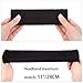 Wristbands Sweatband Set 9 Pieces, Including 3 Headband and 6 Wristbands (Black)